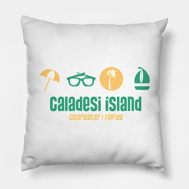 Caladesi Island - Clearwater, Florida - Best Beach in the World Pillow by Contentarama