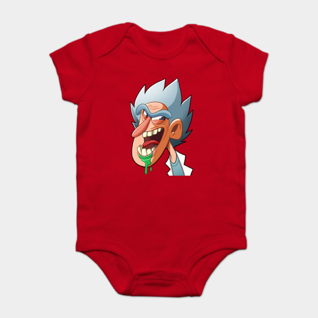 rick and morty baby onesie