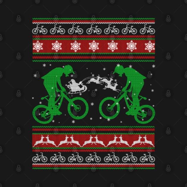 Bicycle Ugly Christmas Sweater Xmas Gifts For Cycling Lover by uglygiftideas