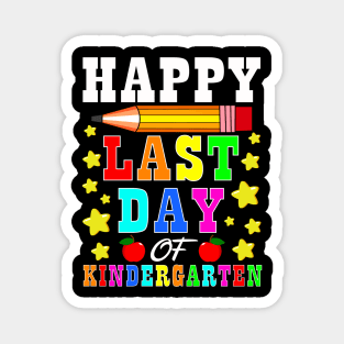 Happy Last Day Of Kindergarten Graduation Teacher Students Magnet