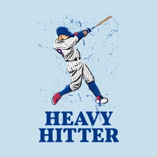 Baseball Funny - Heavy Hitter, Baseball Player Swinging Bat T-Shirt