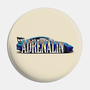911 GT3 RS ADRENALIN SKY BLUE Pin