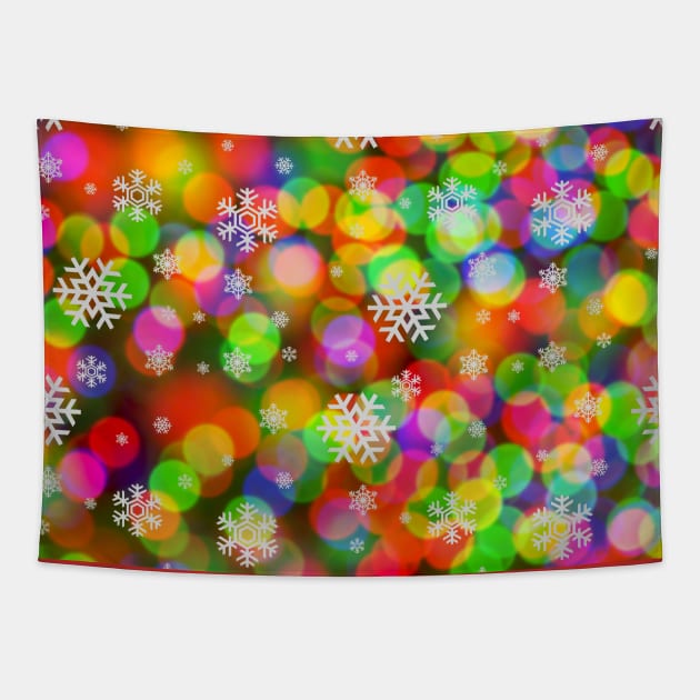 Christmas Lights Tapestry by FabDesign