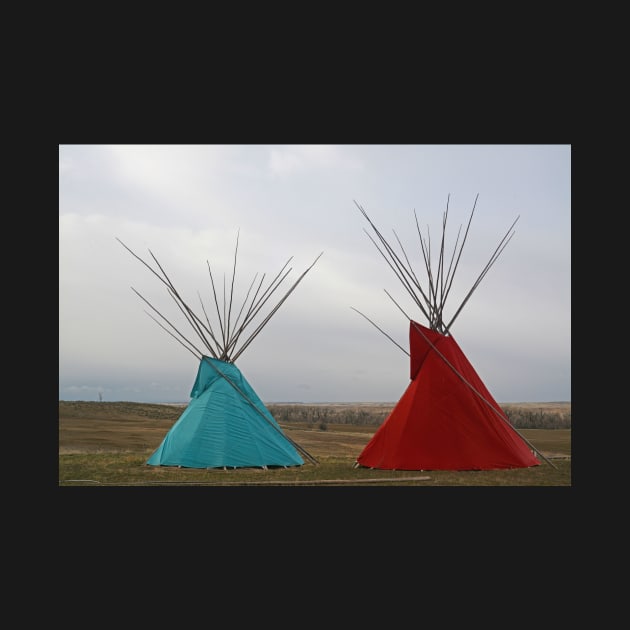 Red and Blue Tipi by Whisperingpeaks