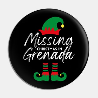 Missing Christmas In Grenada Pin