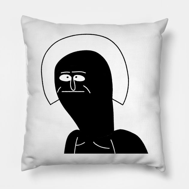 Sun God Man Pillow by LaserPewPew