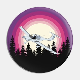 Diamond DA40 Forest Sunrise Pin