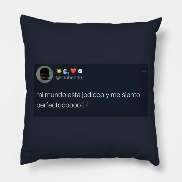 Efecto Bad Bunny Trino Pillow by emiliapapaya