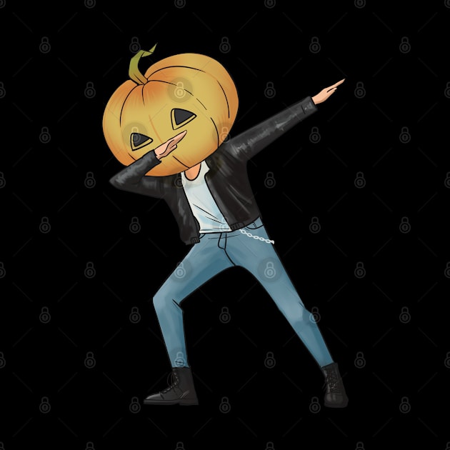 dabbing jack o lantern halloween by souw83