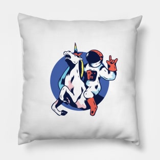 Astronaut Unicorn Rider Pillow