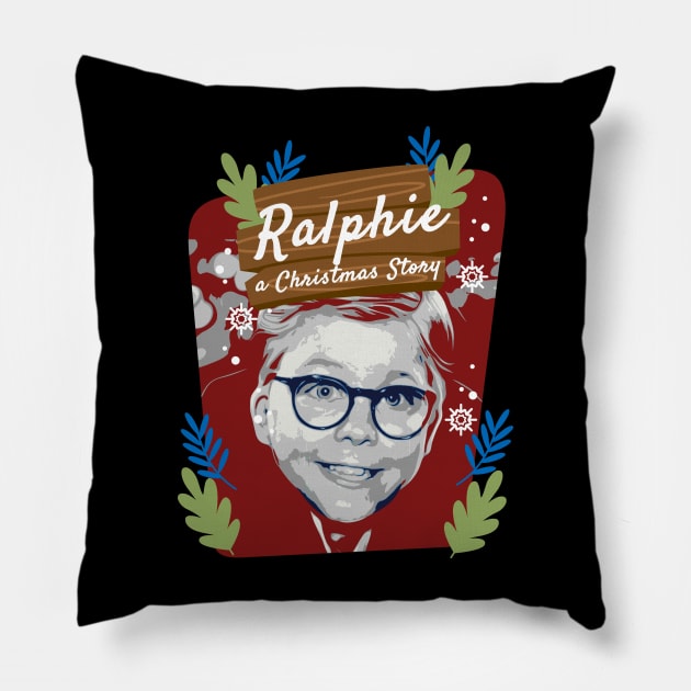 Ralphie Christmas Pillow by V x Y Creative