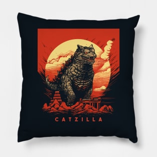 Catzilla Pillow