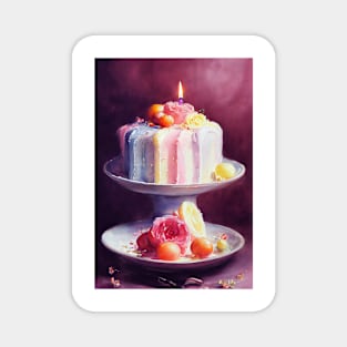 Happy birthday cake Magnet