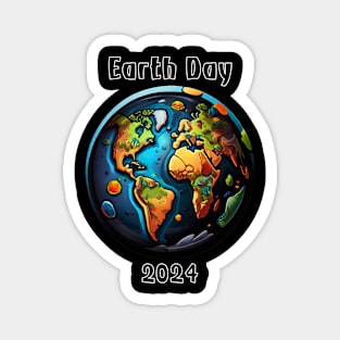 Planet Earth Day 2024 Magnet