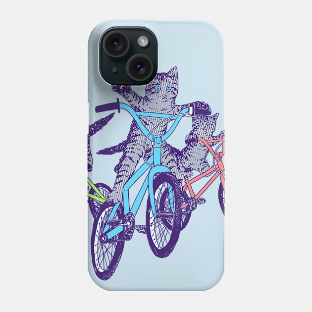 BMX Kittens Phone Case by Hillary White Rabbit