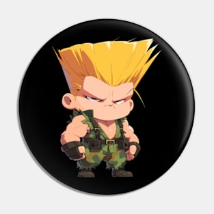 Street Fighter Guile Art Pin