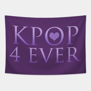 KPOP (Purple Heart) Forever Tapestry