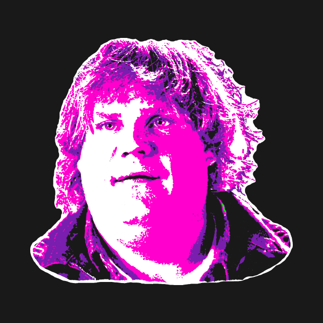 Original Portrait by Vagabond - Chris Farley - Black/Dark Color Tee by VagabondTheArtist