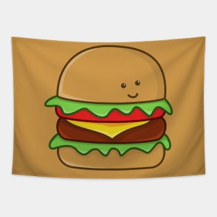 Cute Burger Tapestry