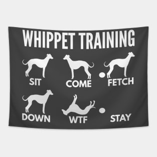 Whippet Training Boxer Dog Tricks Tapestry