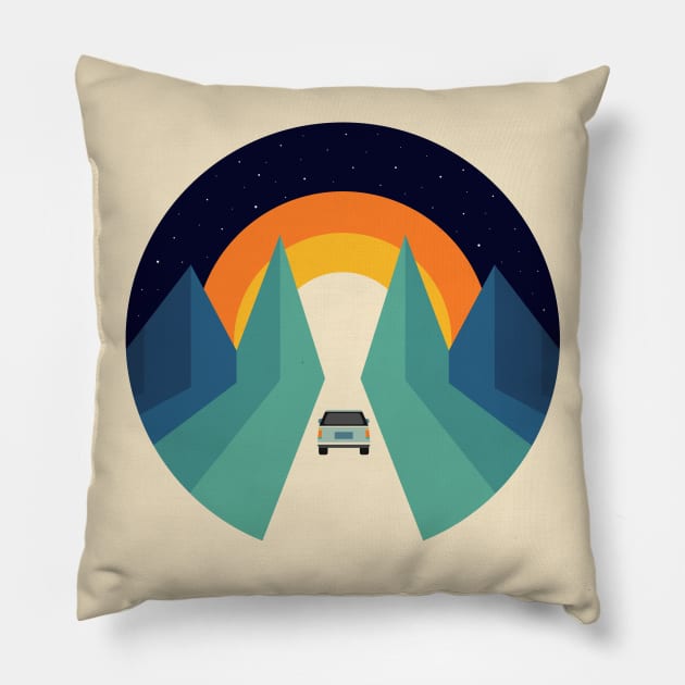 Wonderful Trip Pillow by AndyWestface