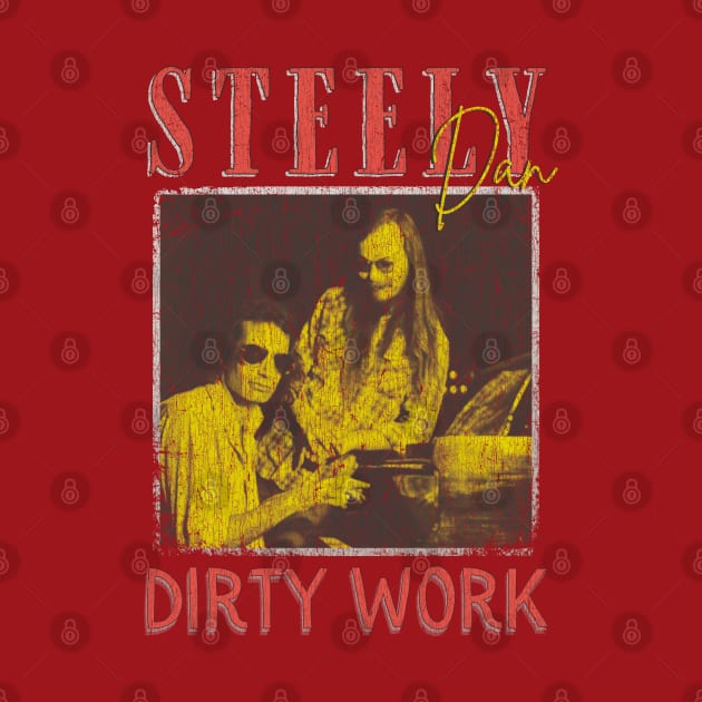 Steely Dan Vintage 1970 // Dirty Works Original Fan Design Artwork by A Design for Life