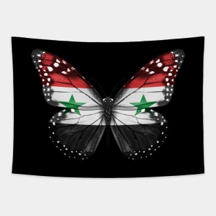 Syrian Flag  Butterfly - Gift for Syrian From Syria Tapestry