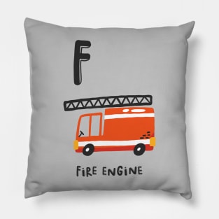 Fire Engine F Pillow