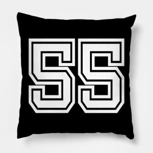 Number 55 for a sports team, group, or community T-Shirt Pillow
