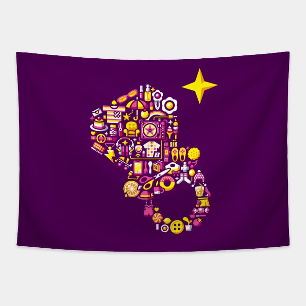 CANDYRING GIRL Tapestry by PEANUTSTASTE