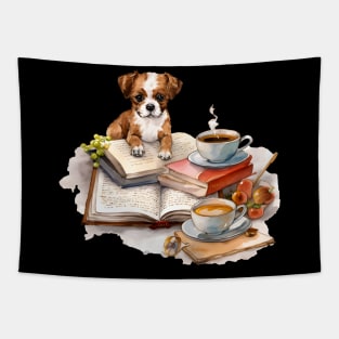 Books And Coffee And Dogs And Social Justice Tapestry