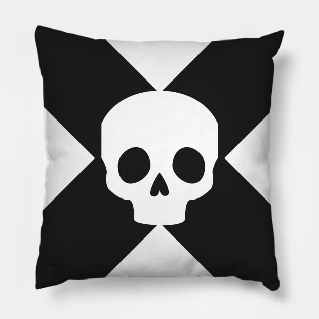 Love Death and Robots Crossbones Pillow by PosterpartyCo