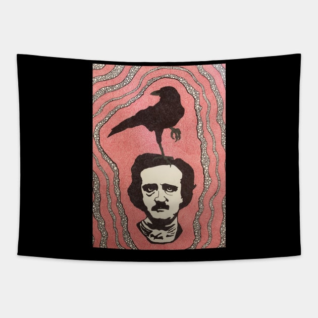 Poe Tapestry by BettyRoxx