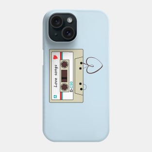 Cassette love songs Phone Case