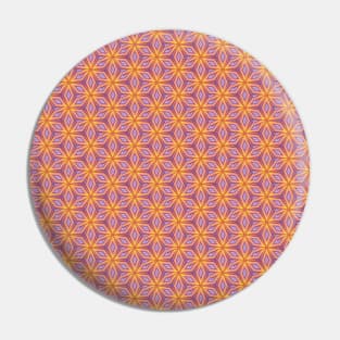 Colorful Geometric Diamond Pattern Pin