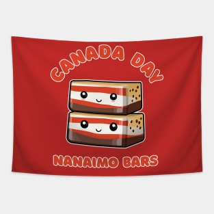 Canada Day Funny Kawaii Nanaimo Bars Tapestry