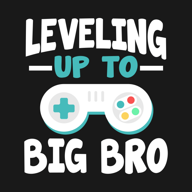 funny leveling up to big bro 2020 cool gamer gift by carpenterfry