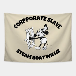 Steamboat Willie - Classic Cartoon Tapestry