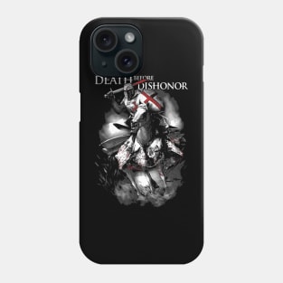 Crusader Knight Templar Cavalry Cross Death Before Dishonor Phone Case