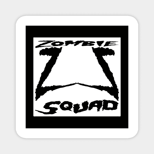 Zombie Squad ZS Mania (Black) Magnet by Zombie Squad Clothing