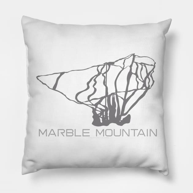 Marble Mountain Resort 3D Pillow by Mapsynergy