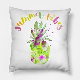 Summer Vibes Green Pillow