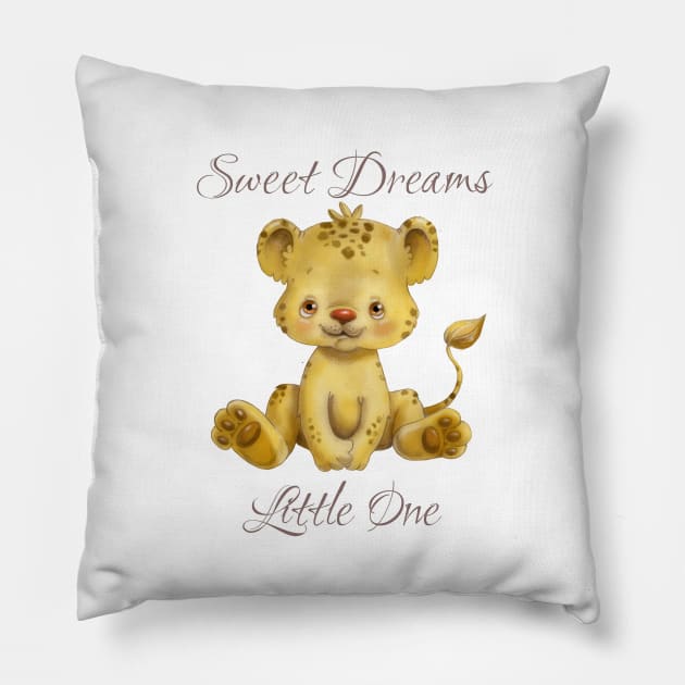 Sweet Dreams - Leopard Cub Pillow by allthumbs