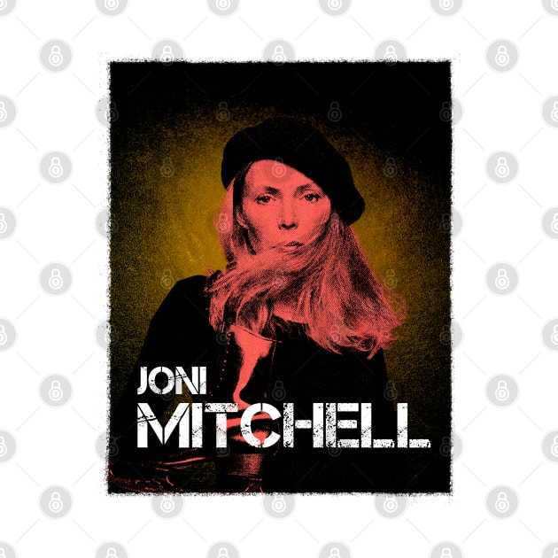 Joni Mitchell // 1970s Fan Art Design by instri