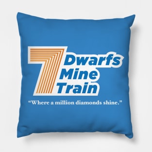 7 Dwarfs Mine Train Pillow