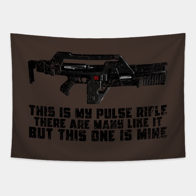 This is my Pulse Rifle Tapestry by CCDesign