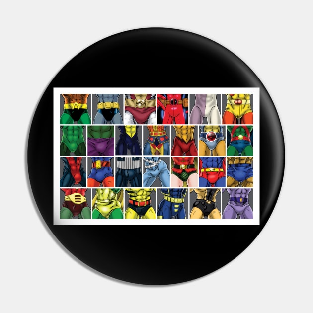 ABC's of Superheroes Pin by Twogargs