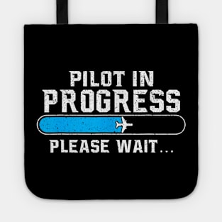 Pilot In Progress Airline Pilot Aviation Aircraft Lover Tote