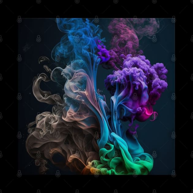 Blue Colored smoke, gift mugs, apparel, hoodies, t-shirts, shirts by Goodies Galore