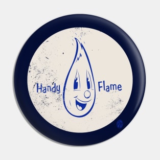 Vintage Handy Flame Gas Mascot Pin